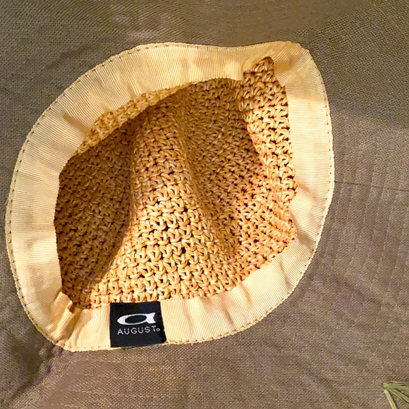 Vintage Ladies August Straw Hat and denim - Picture 2 of 3